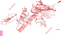 PARAFANGO POSTERIORE per Honda SH 300 I ABS S 2ED 2020