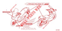 EMBLEMA/STRISCIA per Honda FORZA 300 ABS TOP BOX 4ED 2020