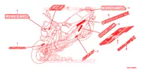 EMBLEMA/STRISCIA per Honda ZOOMER 110 X 2015