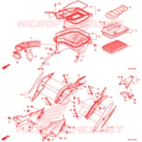 COPERTURA ANTERIORE/FILTRO ARIA per Honda CBF 160 UNICORN 2019