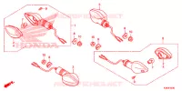 FRECCIA LAMPEGGIATORE per Honda CBF 160 UNICORN 2019