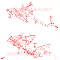 SMORZATORE SCARICO(2) per Honda CBF 160 UNICORN 2019