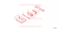 UTENSILI/SCATOLA BATTERIA per Honda CBF 160 UNICORN 2019