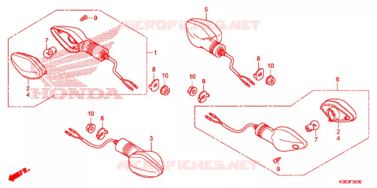 FRECCIA LAMPEGGIATORE Honda MOTO 160 CBF 2019  CBF160K