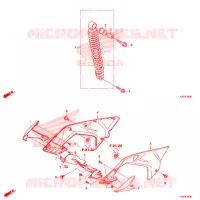 CUSCINO POSTERIORE(2) per Honda ZOOMER 110 X 2017