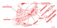 EMBLEMA/STRISCIA per Honda ZOOMER 110 X 2017