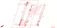 FORCELLA ANTERIORE per Honda ZOOMER 110 X 2019