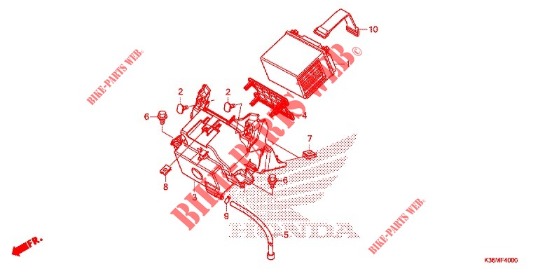UTENSILI/SCATOLA BATTERIA per Honda PCX 150 2015