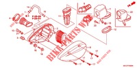 COPERTURA ANTERIORE/FILTRO ARIA per Honda SHADOW VT 750 SPIRIT S 2011